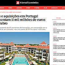 Fuses e aquisies em Portugal movimentam 11 mil milhes de euros at outubro